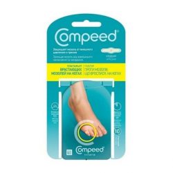 Пластырь Compeed От Сухих Мозолей На Ногах Средний 10Шт