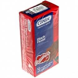 Контекс презервативы Black Rose черные 12шт
