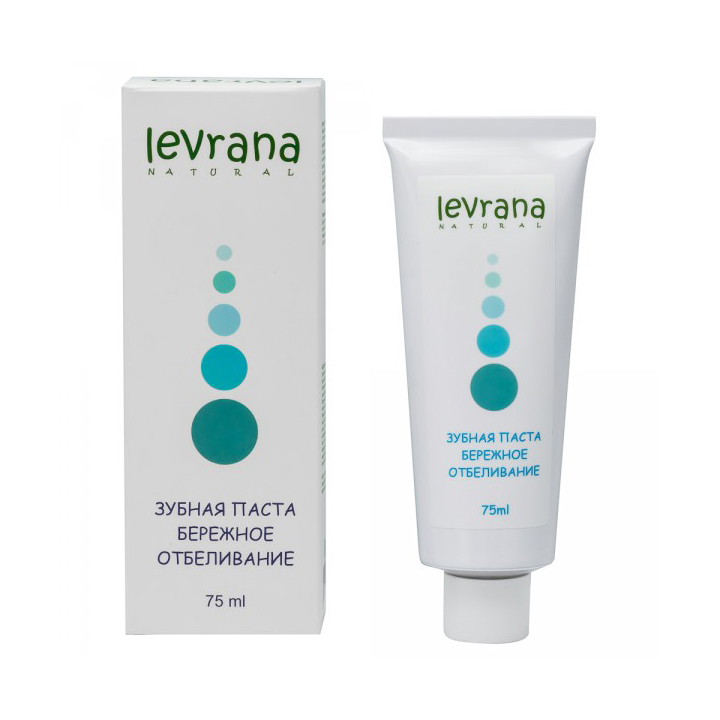 Зубная паста Levrana бережное отбеливание 75мл