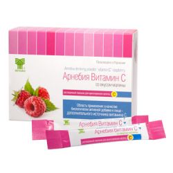 Арнебия Витамин С порошок для напитка со вкусом малины №10