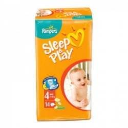 Памперс подгузники Sleep&Play (4) 7-14кг maxi 14шт