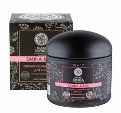 Натура Сиберика скраб для тела горячий антицеллюлитный Сауна и спа 370мл