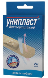 Пластырь унипласт бактериц.влагост.1