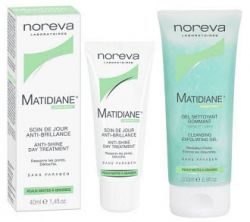 Норева МАТИДИАН набор матирующий дневной уход 40мл + очищающий отшелушивающий гель 200мл