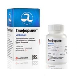 Глиформин пролонг 1000мг №60 таблетки пролонгированного действия