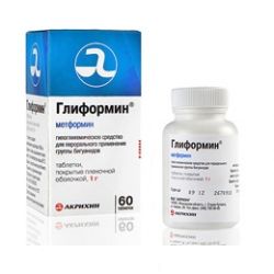 Глиформин пролонг 1000мг №60 таблетки пролонгированного действия