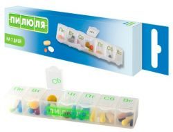 Пилюля таблетница на 7 дней для лекарственных средств арт.3017