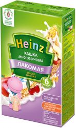Хайнц Лакомая кашка Многозерновая яблоко
