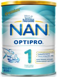 Нан 1 Optipro молочная смесь с пробиотиками с рождения 400г