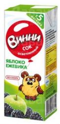 Винни сок осветленный яблоко-ежевика с 5 мес 0