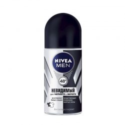 Дезодорант Ролик Мужской Nivea Невидимый Для Черного И Белого 50 Мл