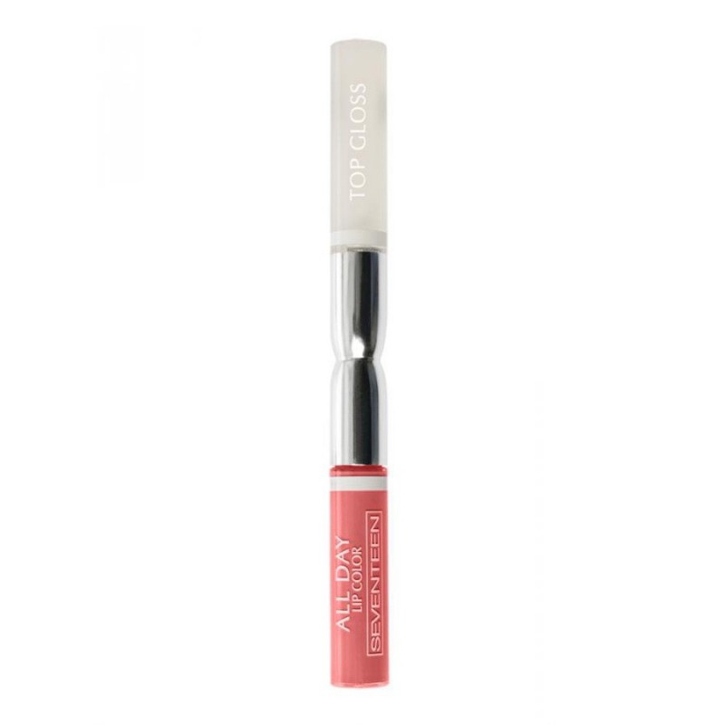Жидкая стойкая помада-блеск Seventeen All Day 18 нежный розовый