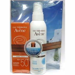 Авен набор солнцезащитный крем SPF50 50мл + восстанавливающее молочко после солнца 200мл + солнечное зарядное устройство для мобильного телефона
