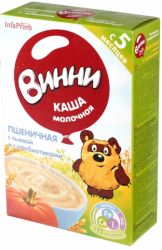 Винни каша молочная пшеничная с тыквой и пребиотиками с 5 мес 220г