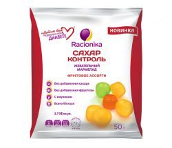 Рационика сахар-контроль мармелад Фруктовое ассорти (яблоко