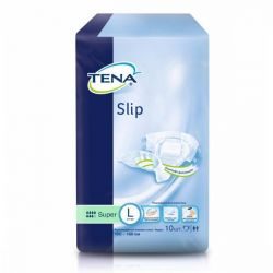 ТЕНА Слип Супер L дышащие подгузники для взрослых 10 штук (TENA Slip Super L)