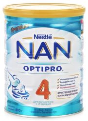 Нан 4 Optipro молочная смесь с пробиотиками с 18 месяцев 800г