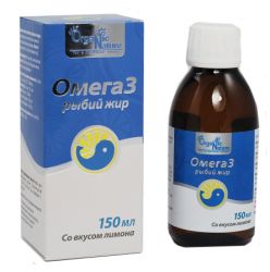 Омега-3 рыбий жир 150мл лимон /Organic Nature/