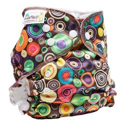 Глориес многоразовый подгузник Классик+ Радуга 3-18кг+2 вкладыша