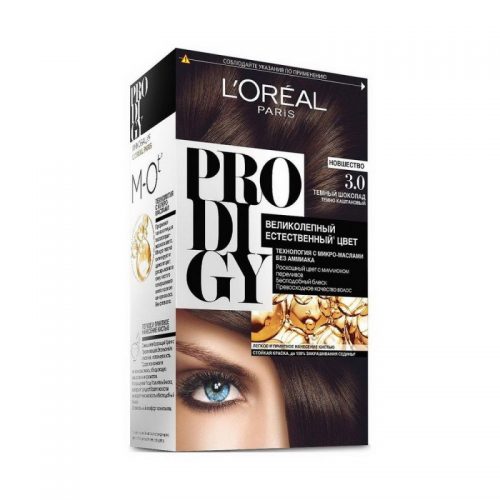 Loreal prodigy Краска для волос тон 3.0 темный шоколад