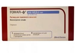 Гонал-ф раствор для инъекций 22мкг/0