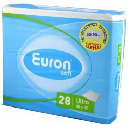 Еврон Софт простыни впитывающие ultra 60х90см 28шт