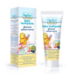 Бебилайн паста зубная детская Тутти-Фрутти 2-6 лет 75г