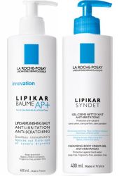 Ля Рош Позе Липикар АП+ бальзам для лица и  тела 400мл + Липикар Синдэт АП+ гель для лица и тела очищающий 400мл