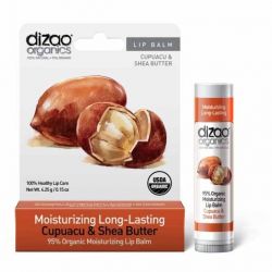 Дизао Органикс 95% органический смягчающий бальзам для губ Купуасу и масло Ши