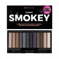 Палетка теней Makeup Revolution Redemption Palette Iconic Smokey