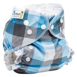 Глориес многоразовый подгузник Классик+ Клетка 3-18кг+2 вкладыша