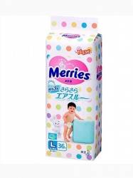 Мерриес подгузники 9-14кг (L) 36шт