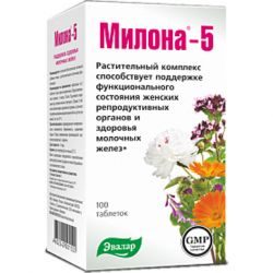 Эвалар Милона-5 для поддержания здоровья молочной железы №100 таблетки
