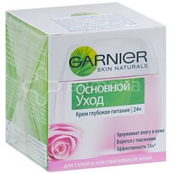 Гарньер Основной уход крем интенсивный питательный для сухой и чувствительной кожи 50мл