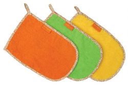 Мир детства мочалка-варежка 100% хлопок