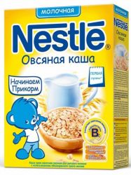 Нестле каша молочная овсяная 250г