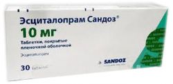 Эсциталопрам сандоз 10мг №30 таблетки