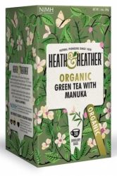 Heath&Heather Зеленый с медом манука Органик чай №20 пакетики