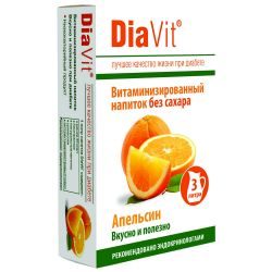ДиаВит напиток диетический 15г Апельсин 3 пакетика