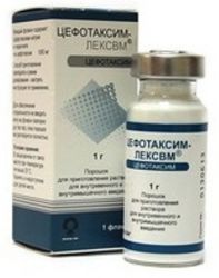 Цефотаксим-ЛЕКСВМ порошок для раствора 1г №1 флакон