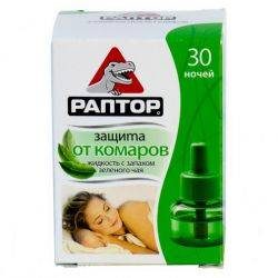 Раптор жидкость от комаров 30 ночей (зеленый чай)