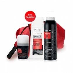 Виши Ом набор подарочный для бритья (пена для бритья 200мл+бальзам после бритья 75мл+дезодорант 72ч 50мл)