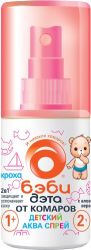 Дэта бэби Аква-спрей от комаров 2в1 75мл