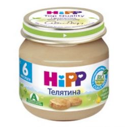 Хипп пюре Мое первое пюре телятина с 6 мес 80г