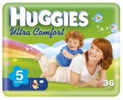 Хаггис подгузники Ultra Comfort (5) 12-22кг 36шт
