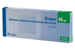 Аторис 40мг №30 таблетки
