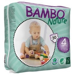 Бамбу/Bambo подгузники детский Nature Maxi-4  (7-18кг) 30шт