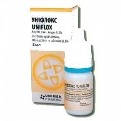 Унифлокс 0.3% гл.и ушные капли 5мл фл.