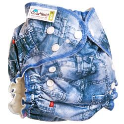 Глориес многоразовый подгузник для приучения к горшку NEW Джинс 3-18кг+2 вкладыша