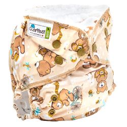 Глориес многоразовый подгузник Классик+ Медвежонок 3-18кг+2 вкладыша